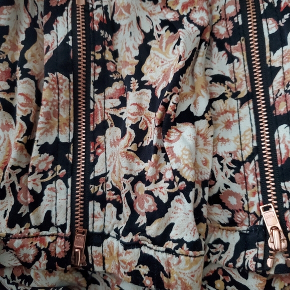 Anthropologie Tan Floral Black Jogger Ankle Pants Women's Size 14 XLarge - Picture 8 of 12